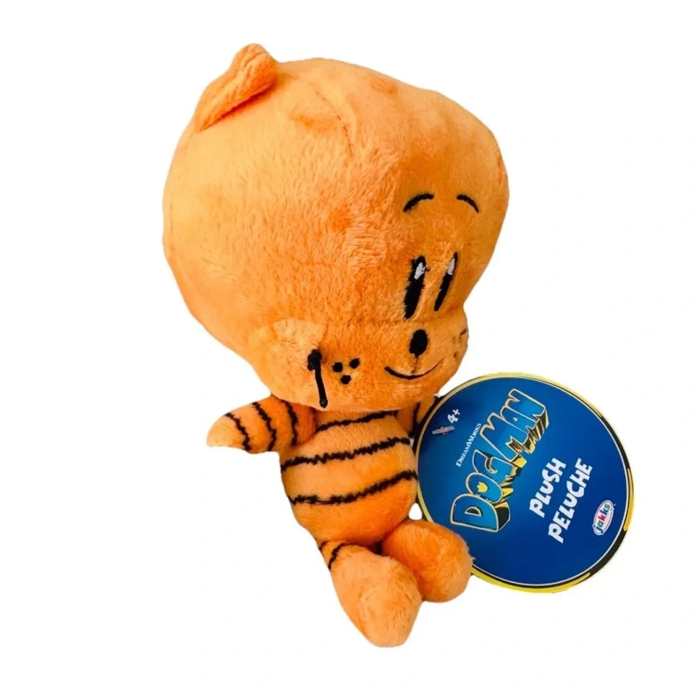 Dog Man Movie - Li'l Petey  Plush Orange Cat Toy Dreamworks 7-Inch NEW!